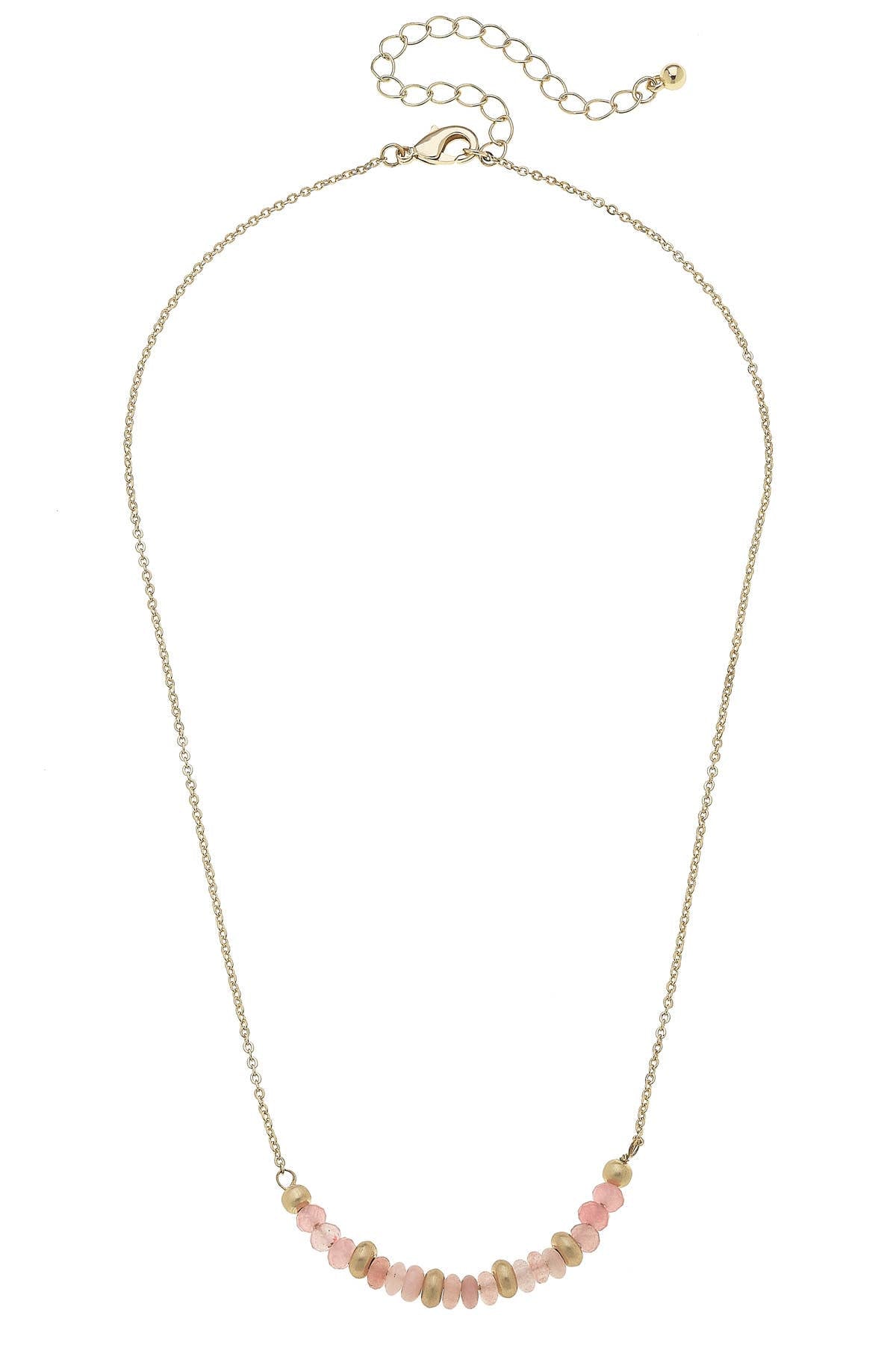 Beaded Crescent Necklace