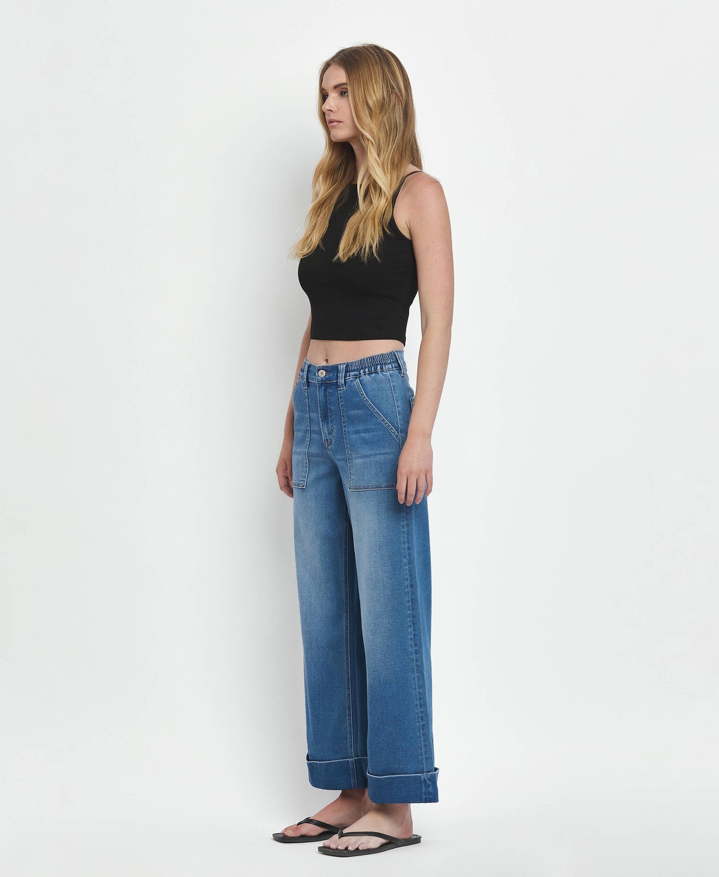 Vervet Baggy Cuffed Wide Leg