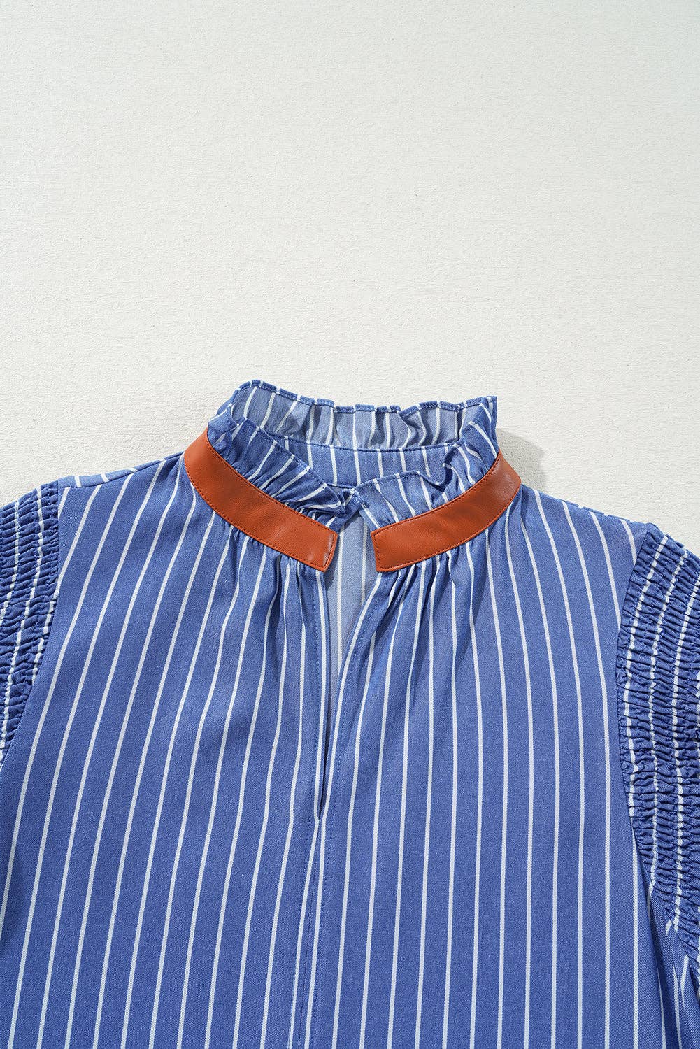 Leah Stripe Ruffle Sleeve Dress