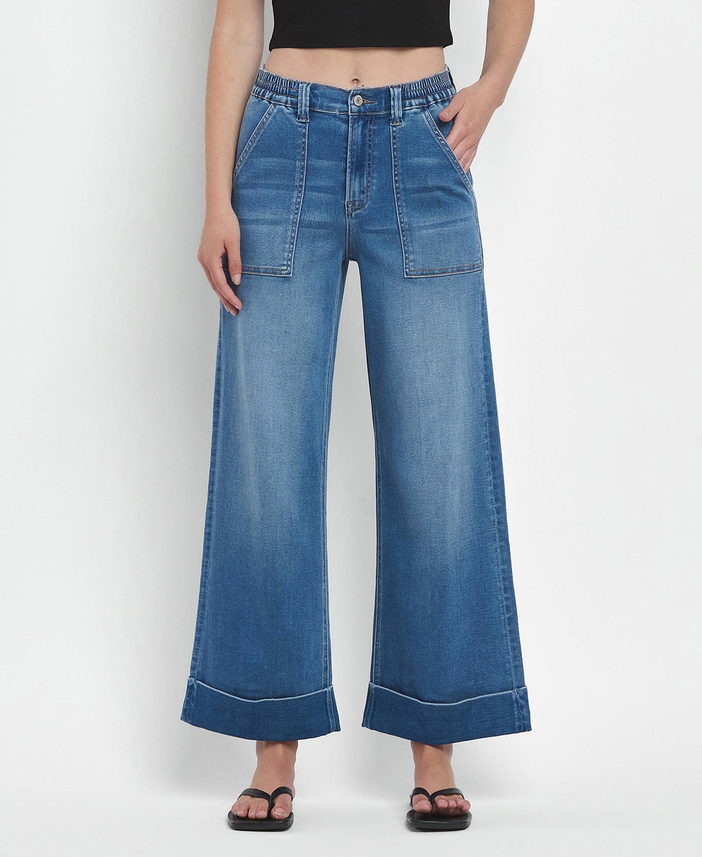 Vervet Baggy Cuffed Wide Leg
