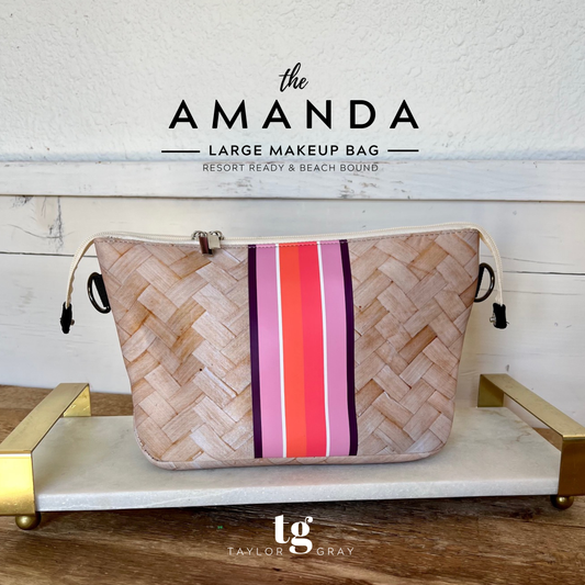 The Amanda Neoprene Large Makeup Bag m