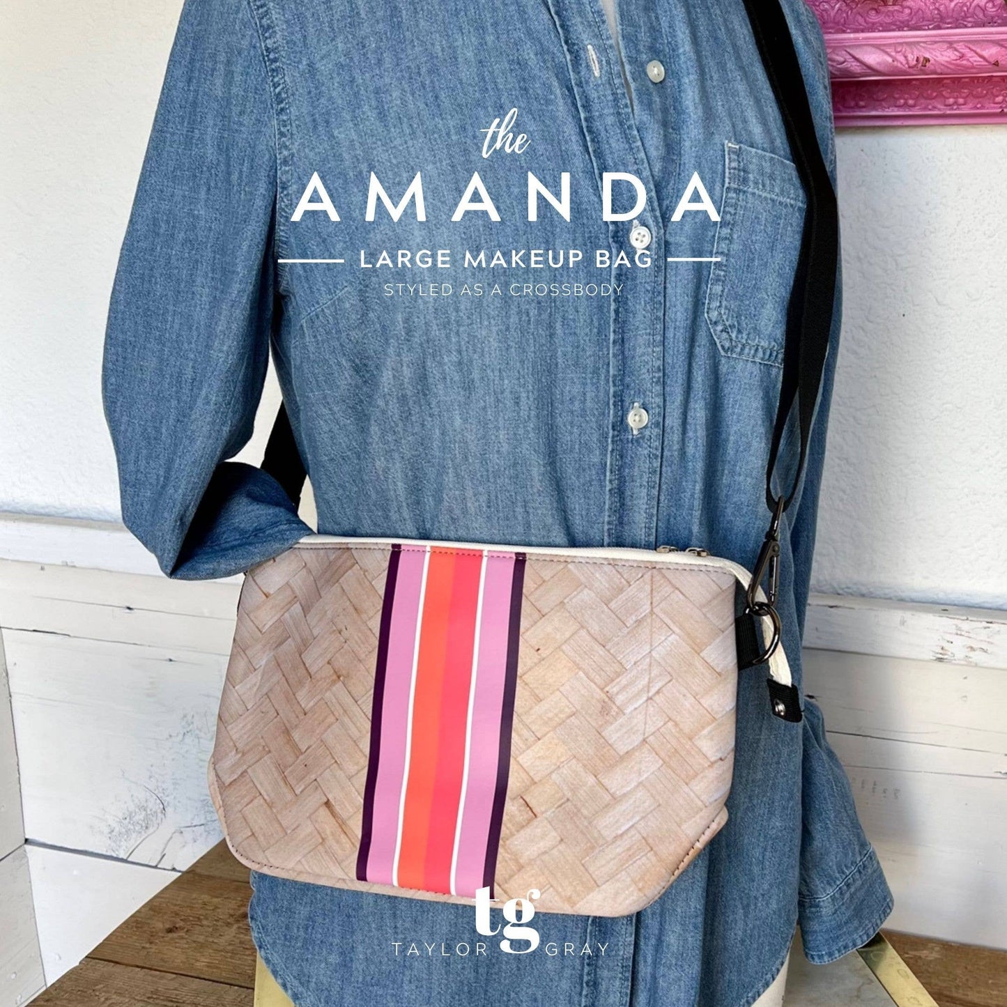 The Amanda Neoprene Large Makeup Bag m