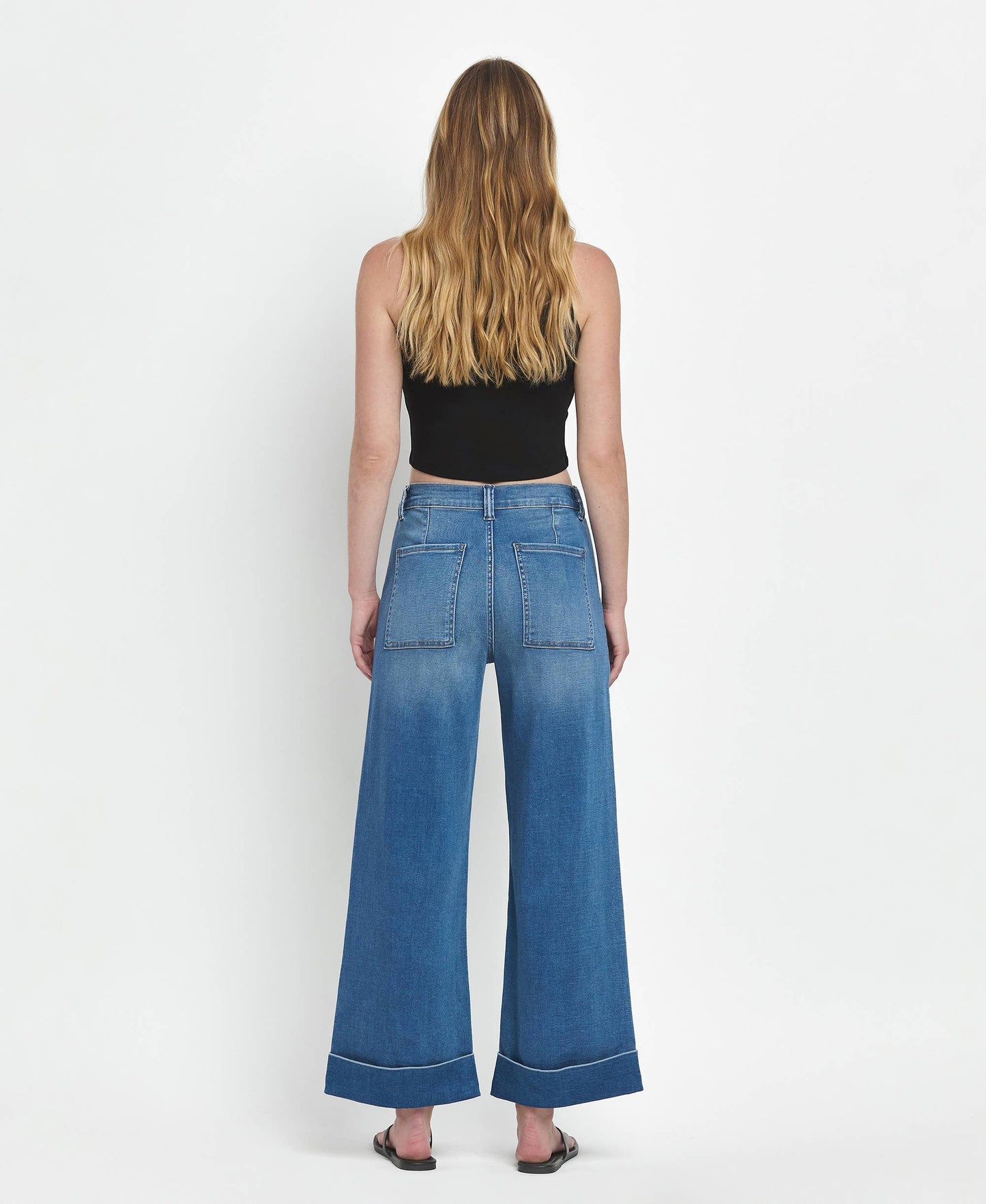 Vervet Baggy Cuffed Wide Leg