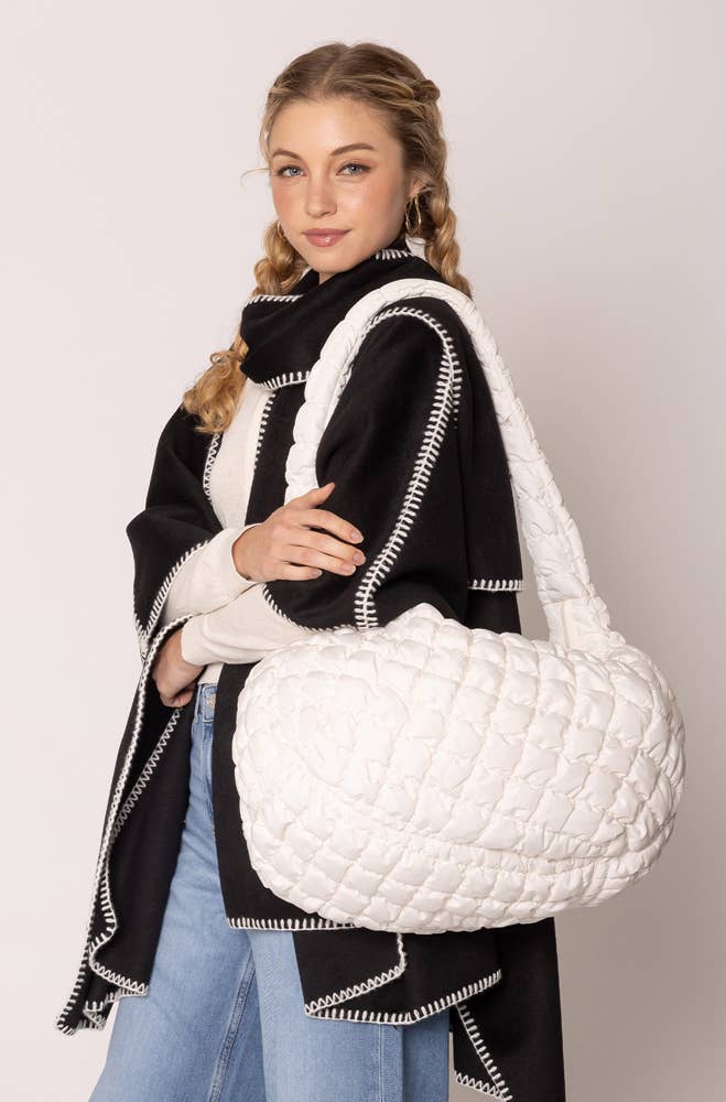 Cora Quilted Puffer Tote