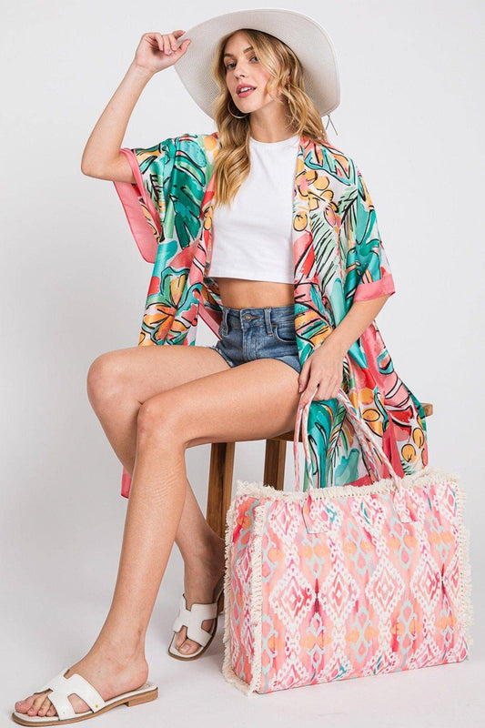 Stella Boho Pattern Fringe Tote