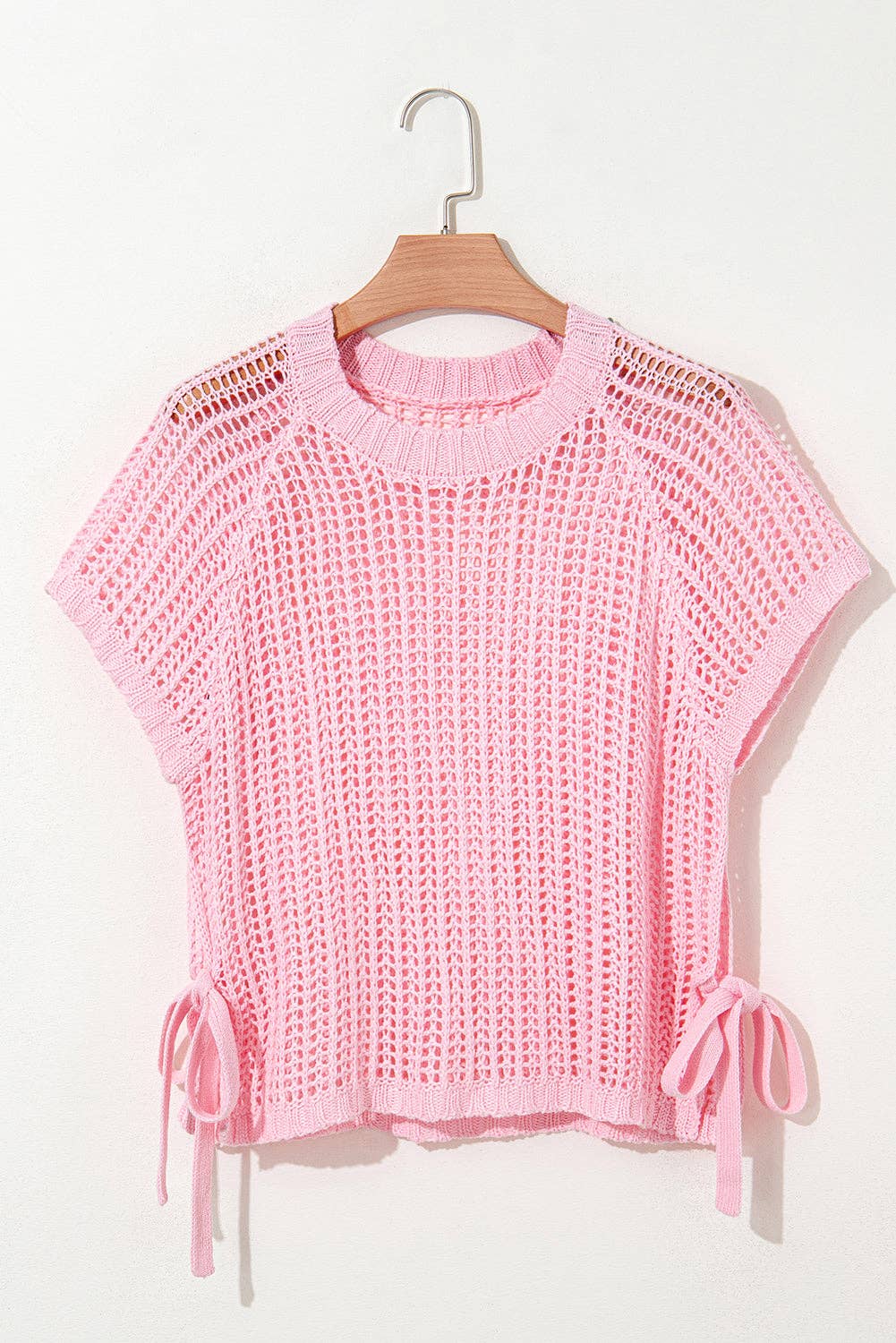 Crochet Side-Tied Sweater