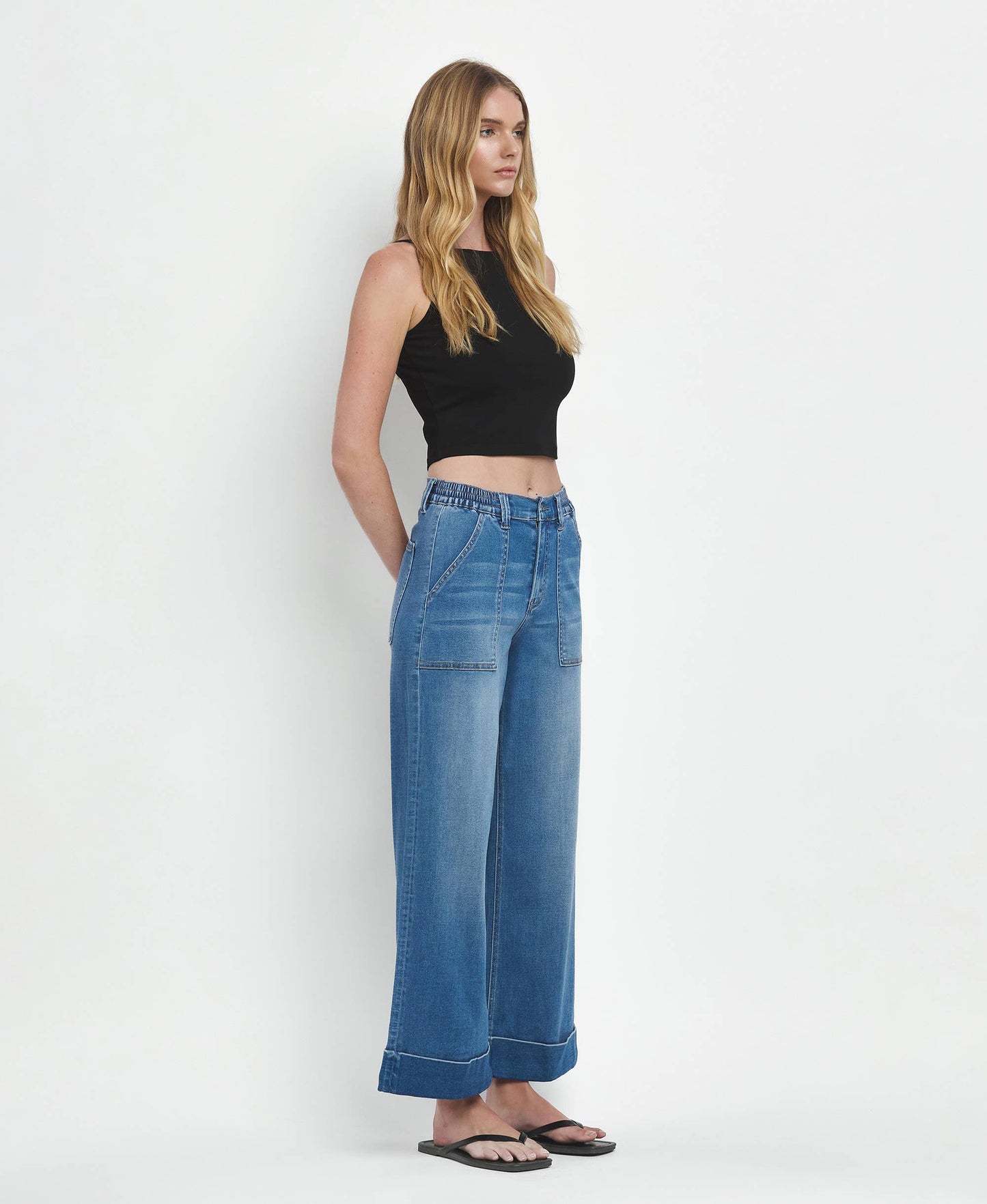 Vervet Baggy Cuffed Wide Leg