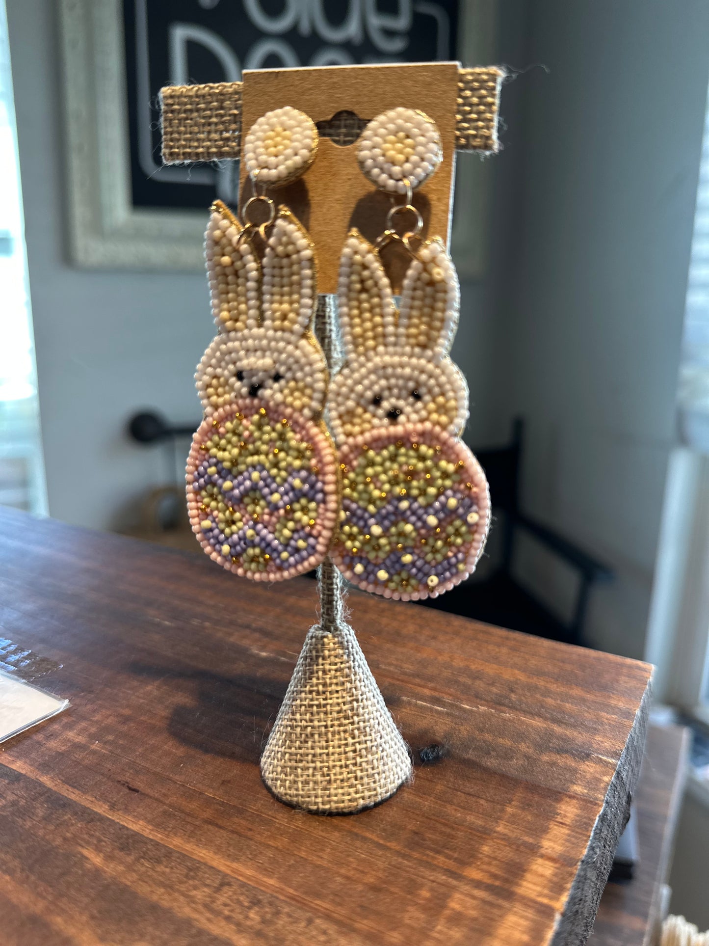 Bunny Beaded Earrings