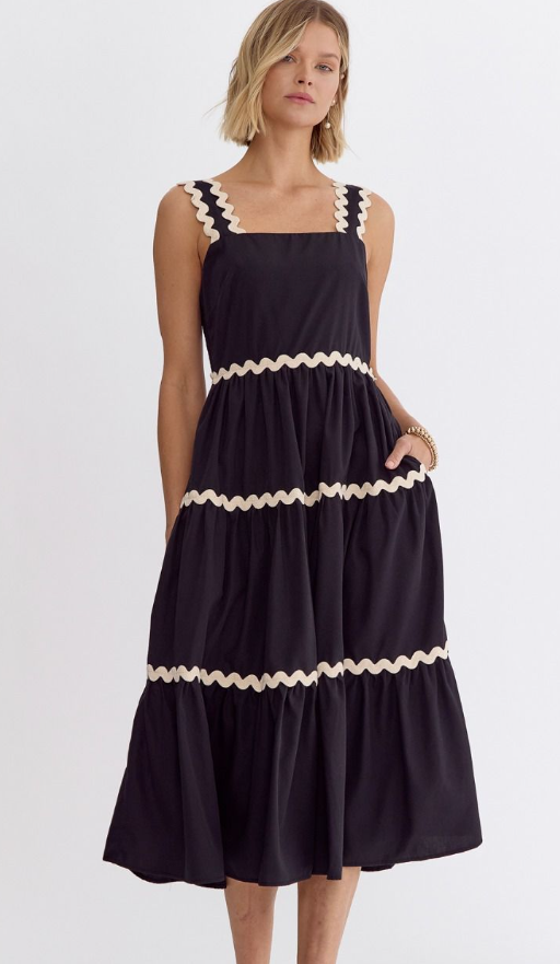 Rick Rack Midi Dress