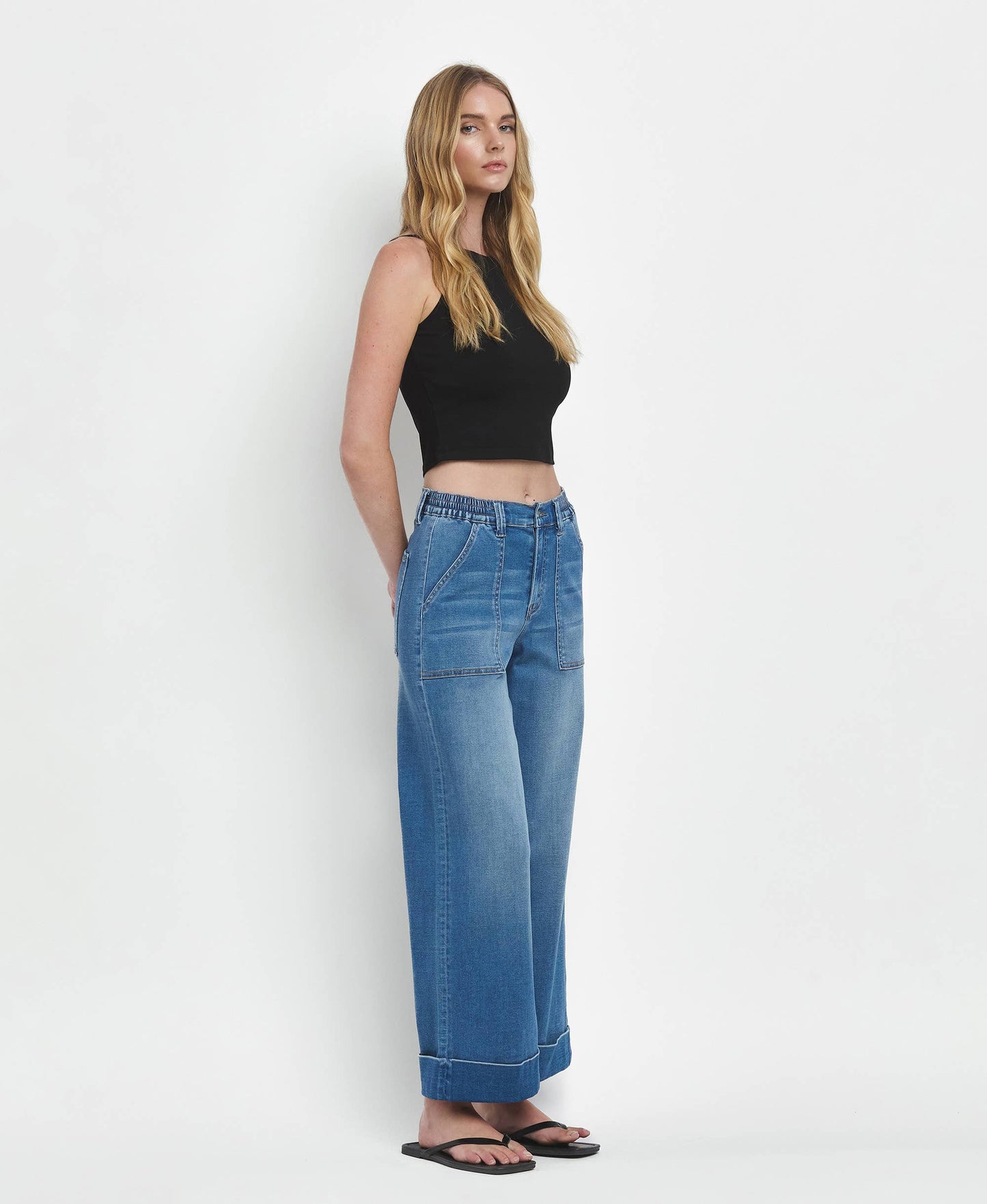 Vervet Baggy Cuffed Wide Leg