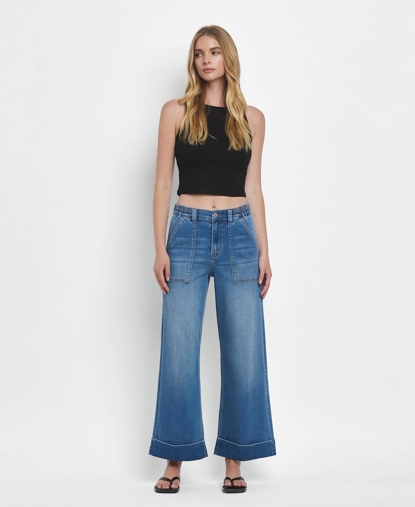 Vervet Baggy Cuffed Wide Leg