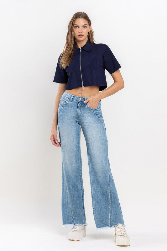 Vervet High Rise Wide-leg A-Line Jeans