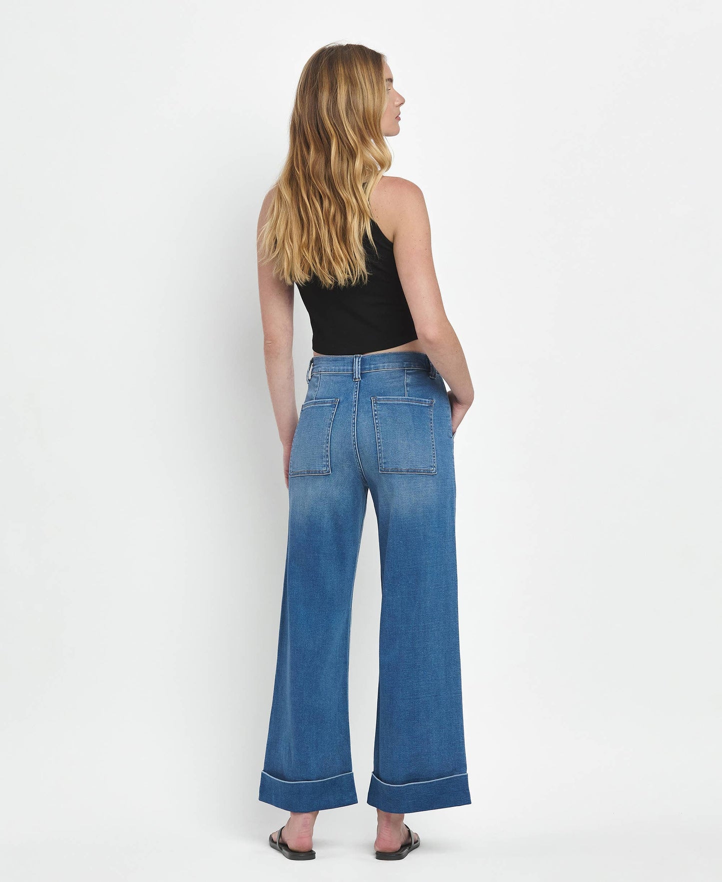 Vervet Baggy Cuffed Wide Leg