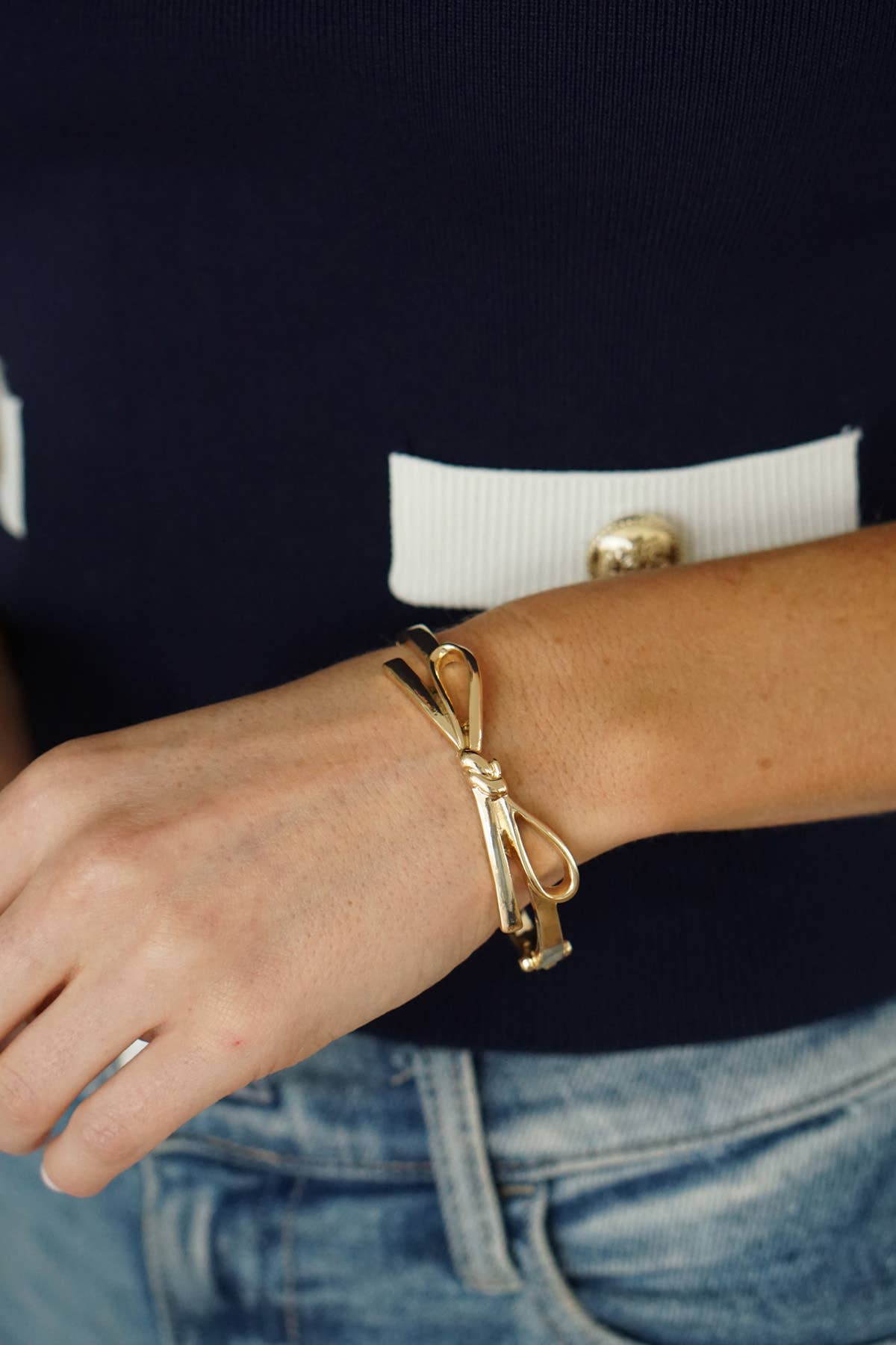 Karina Bow Wrapped Bangle