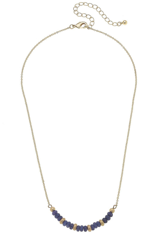 Beaded Crescent Necklace