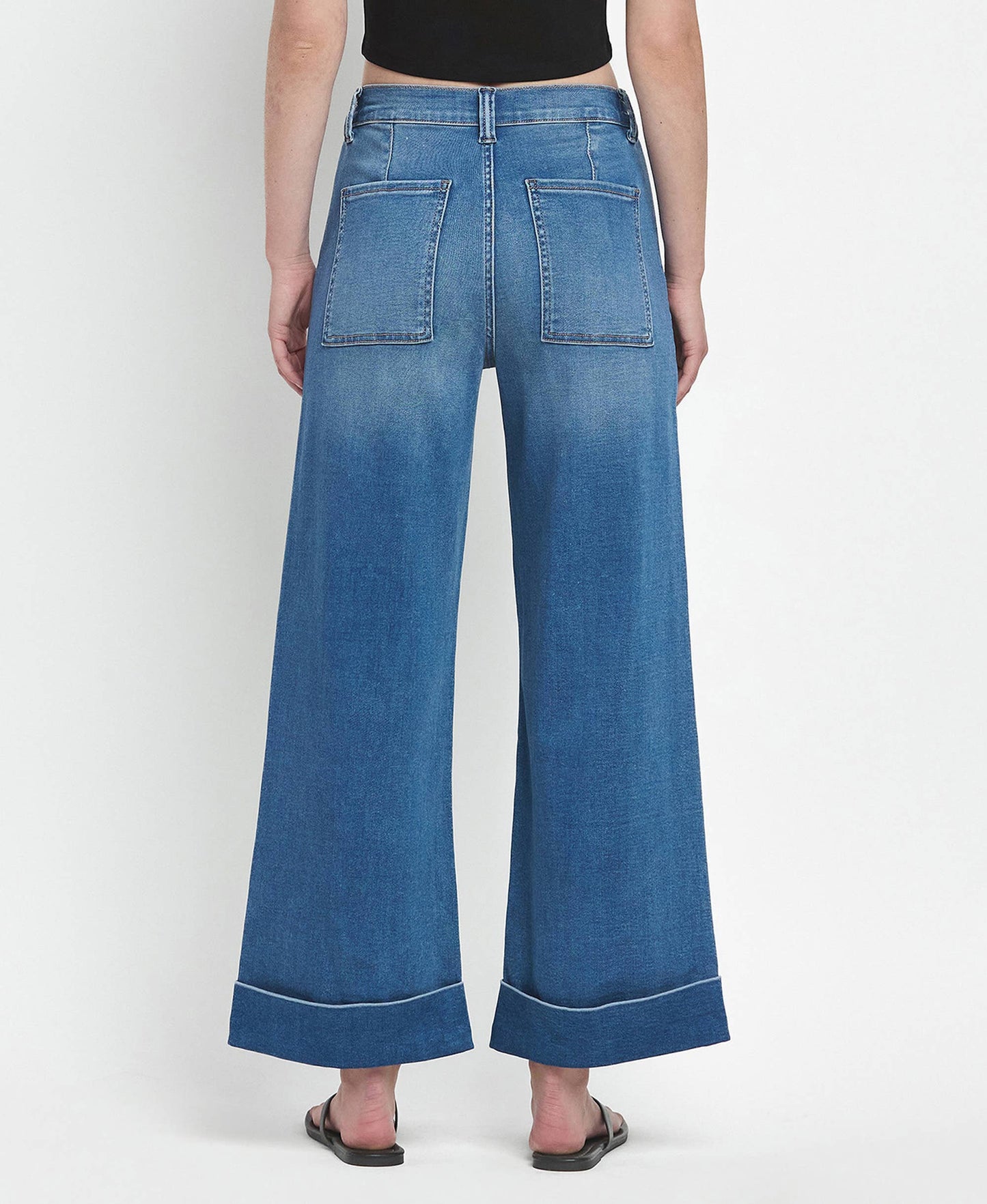 Vervet Baggy Cuffed Wide Leg