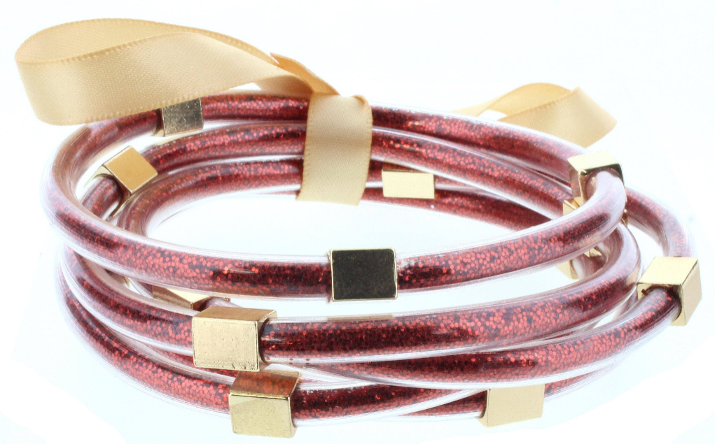Glitter Filled Bangles Bracelet Set