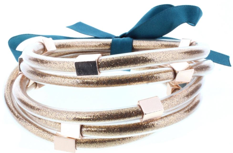 Glitter Filled Bangles Bracelet Set