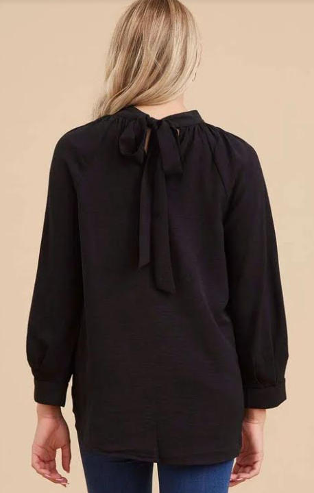 Tie Back Black Top