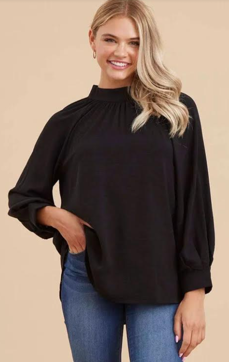 Tie Back Black Top