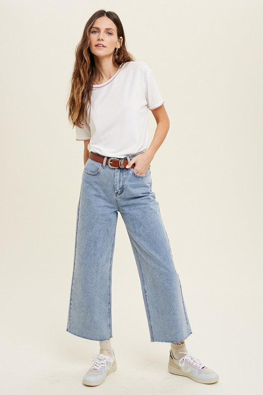 Wishlist Wide Leg Denim Jeans