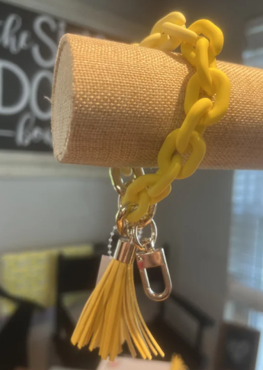 Yellow Chain Keychain