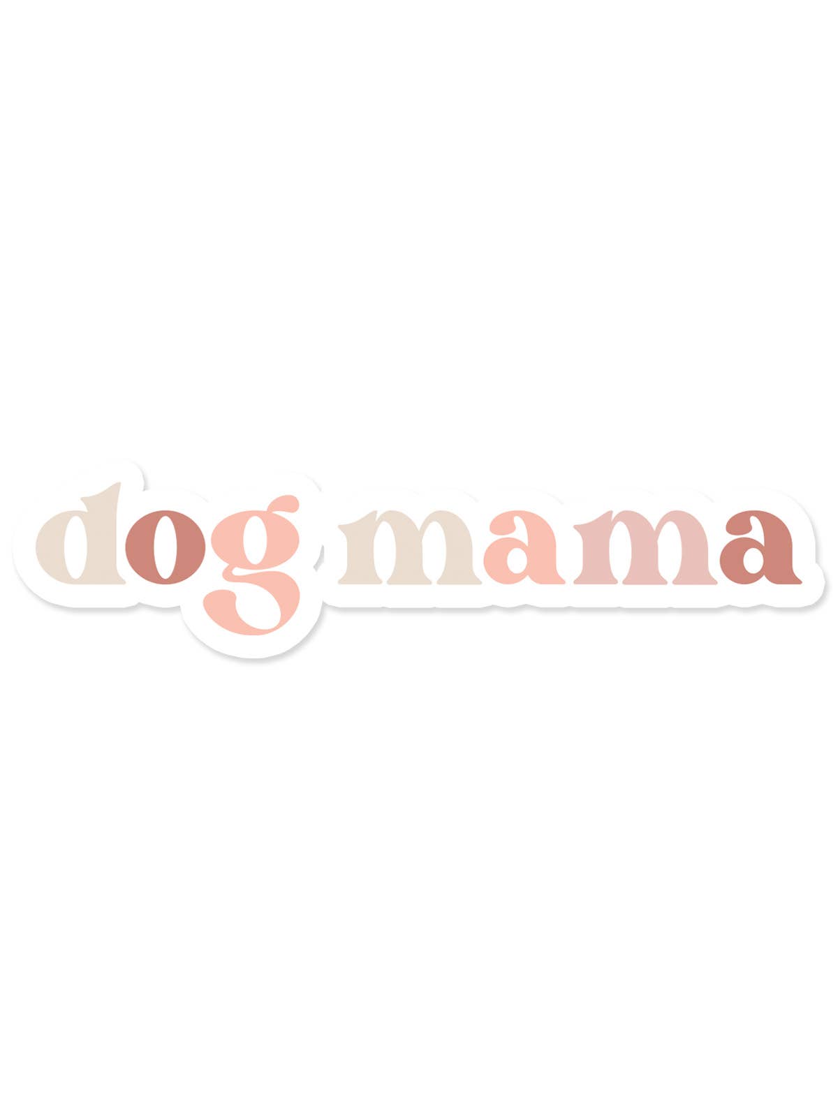 dog mama vinyl sticker