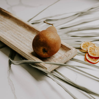 Rectangular Rustic Wood Decorative Tray