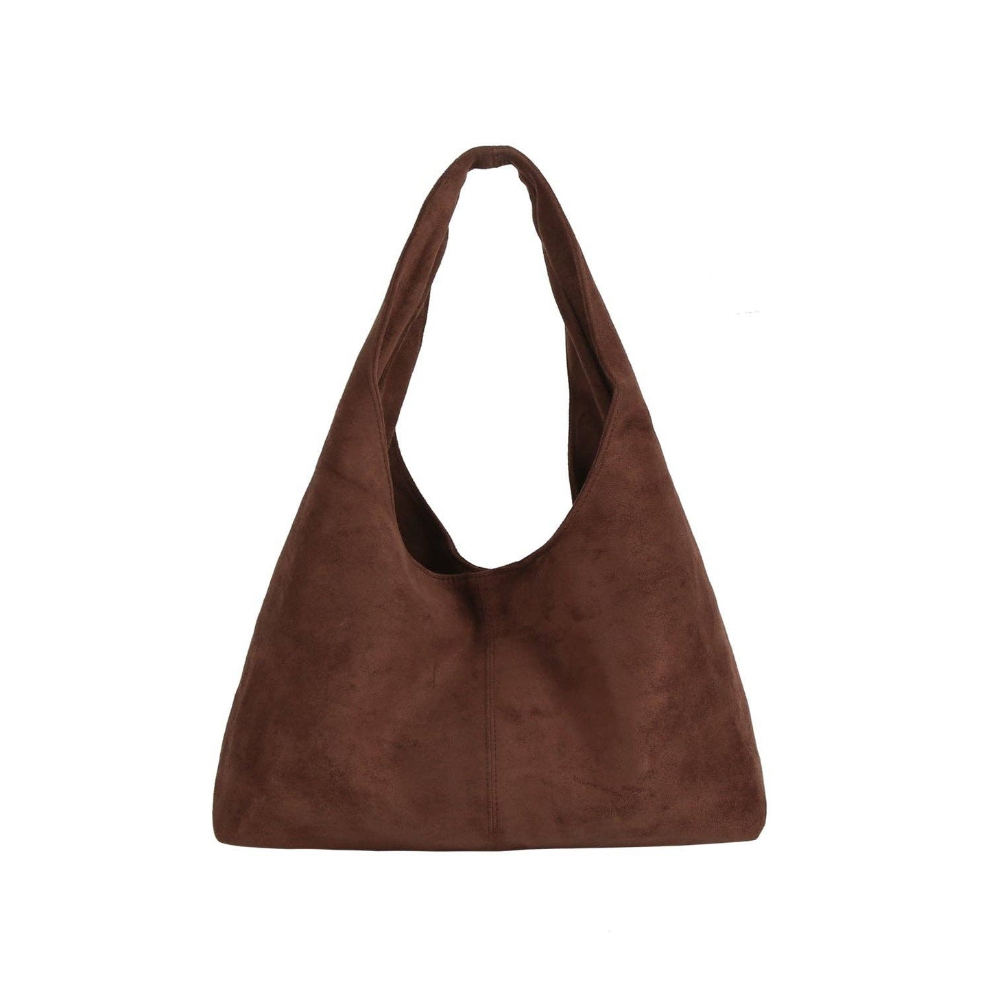 Faux Suede Hobo Tote Bag