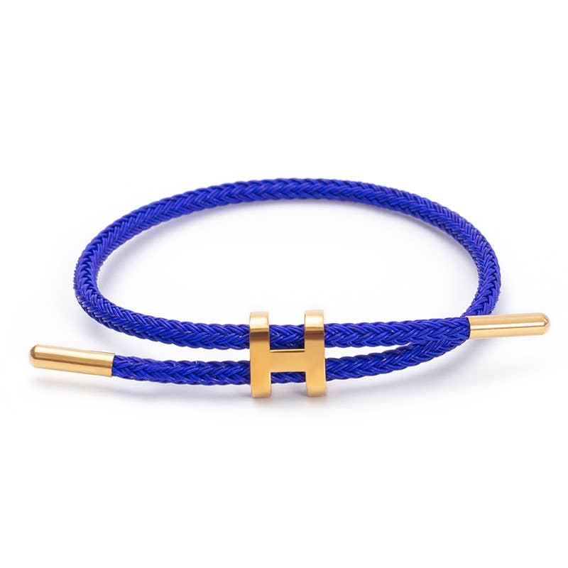Adjustable Titanium Steel H Buckle Bracelet
