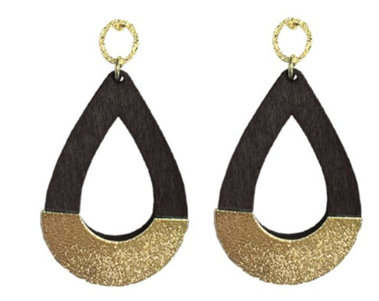 Black Stacy Earrings