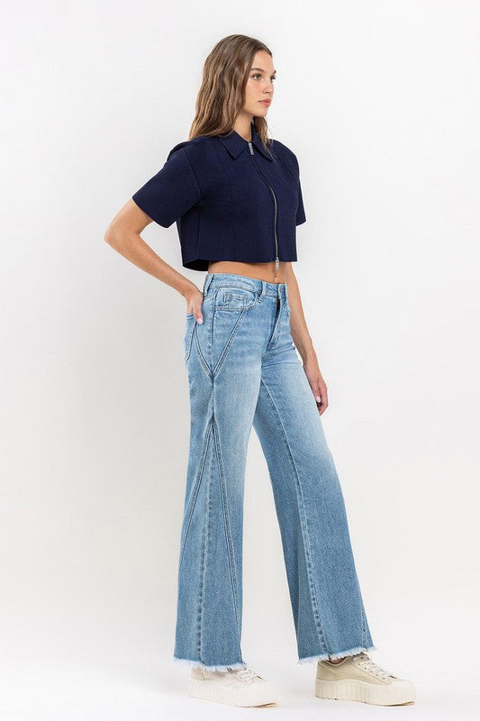 Vervet High Rise Wide-leg A-Line Jeans