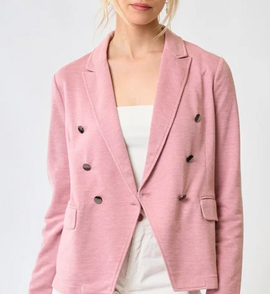 Blush Knit Blazer