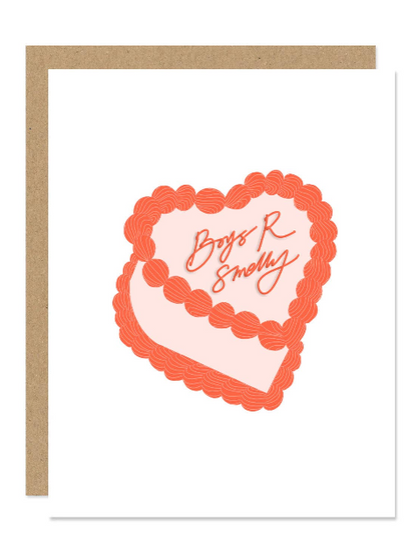 boys are smelly galentine card