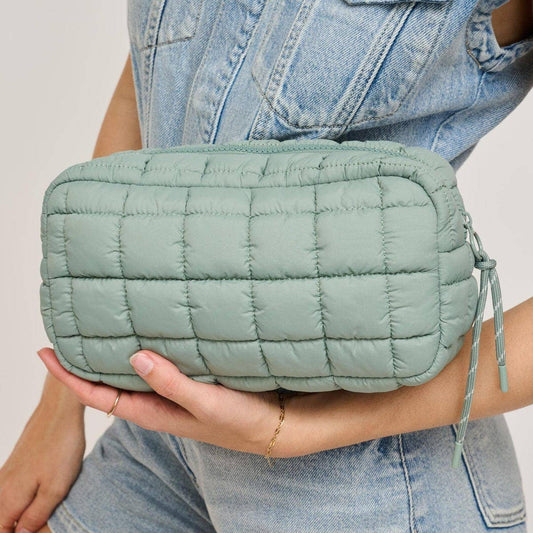Quilted Puffer Cosmetic Bag