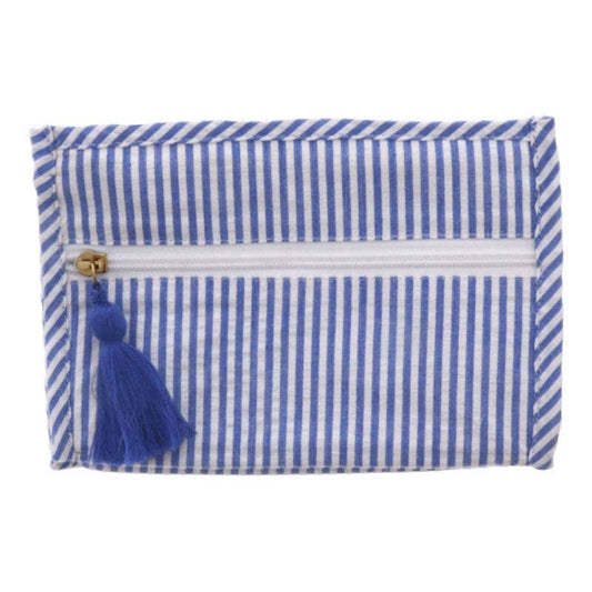 Bay Seersucker Cosmetic Bag