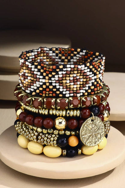 7- Strand Multi Shape Bracelet Set