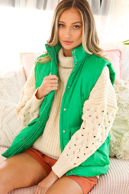 Green Padded Vest