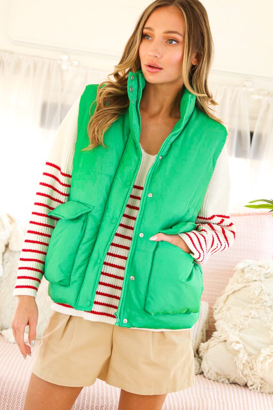 Green Padded Vest