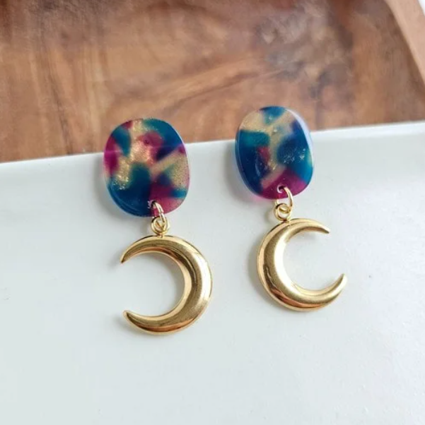 Luna Golden Earrings