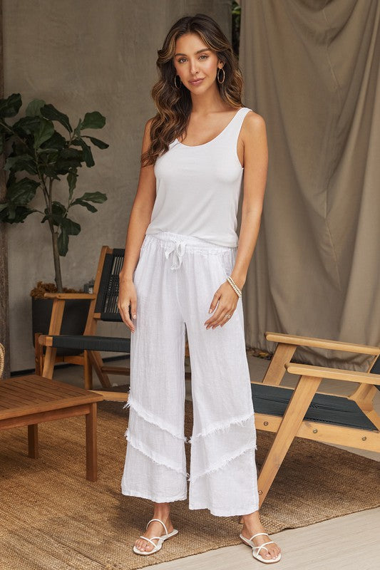 Italian Linen Palazzo Pants