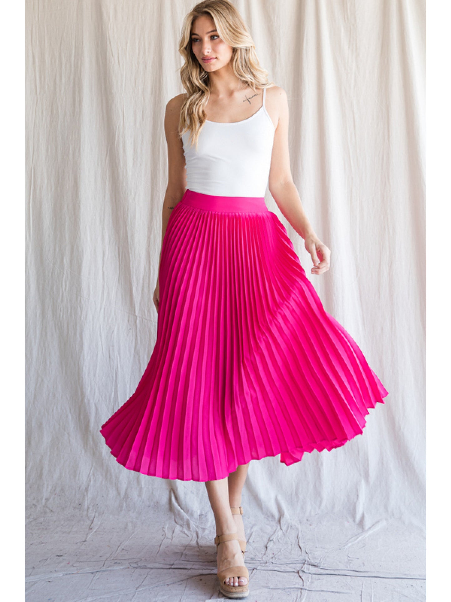 Hot Pink Maxi Skirt