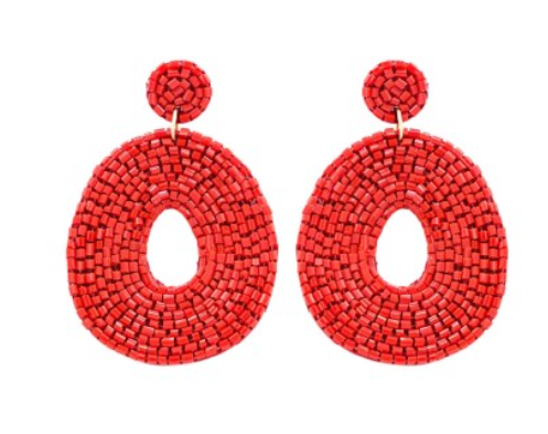 Red O's Earrings